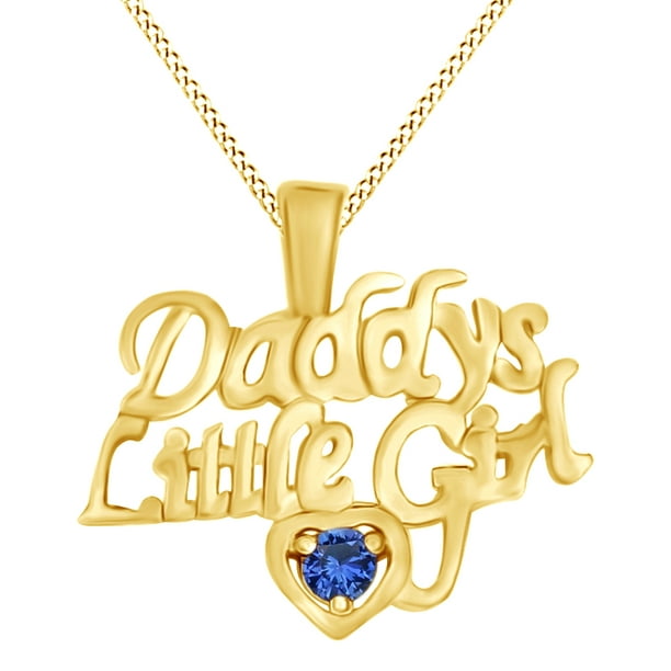 14K Yellow Gold and Rhodium Daddys Little Girl Pendant 14K Yellow Gold and Rhodium Daddys Little Girl Pendant